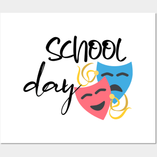 school day Posters and Art